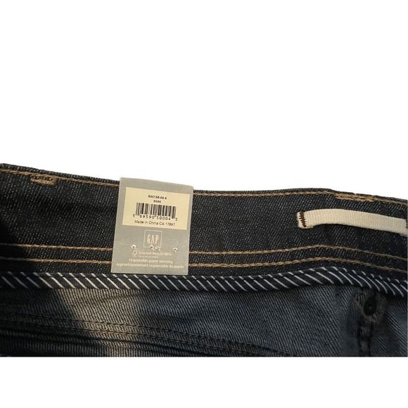 GAP Limited Edition Low Rise Wide Leg  NWT Jeans Dark Wash Size 4 - Picture 6 of 11